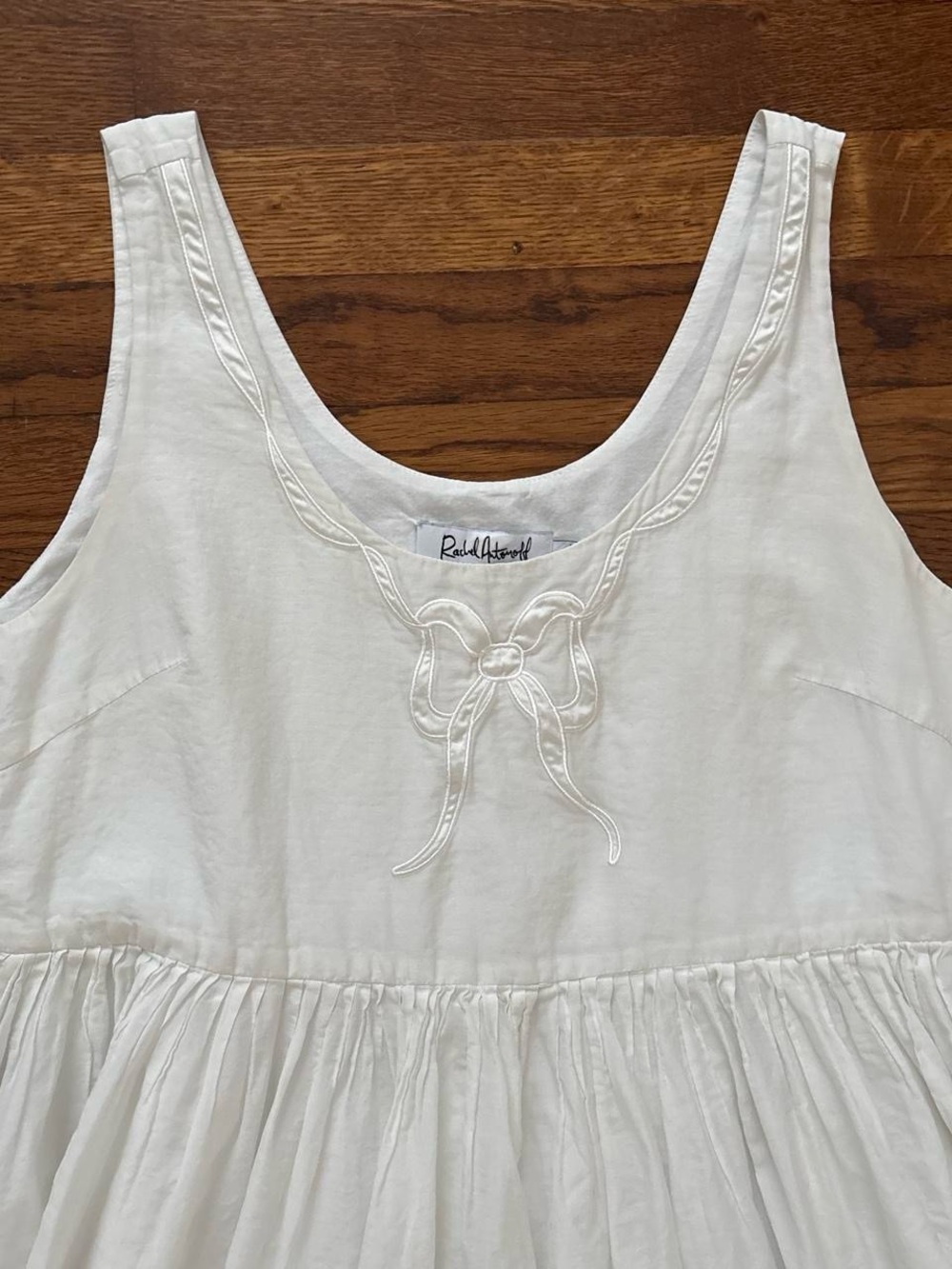Rachel Antonoff Eliana Bow Appliqué Mini Dress white - Picture 2 of 8